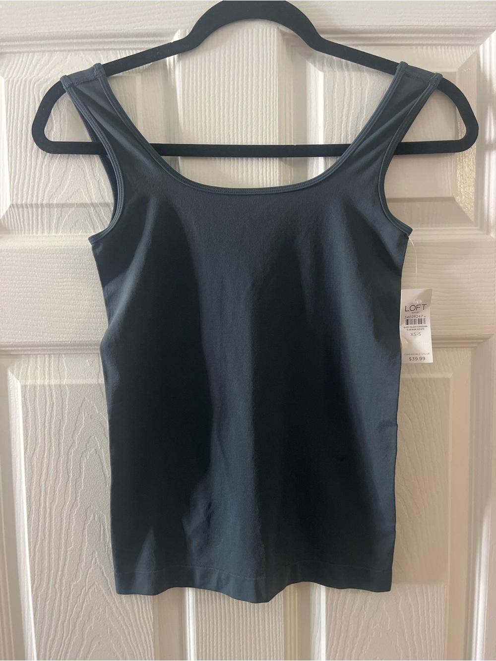 LOFT Women's Teal Scoop Neck Tank Top